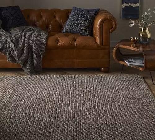 Arthouse Delilah Wool Pebble Rug in Beige, W: 160 cm, D: 230 cm – 2