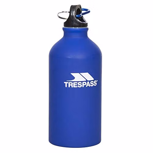 Trespass Swig Sports Bottle with Carabiner, Blue, 500 ml