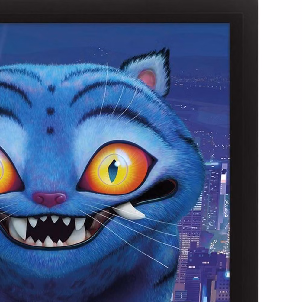 Netflix Derpy Tiger 3D and Lenticular Framed Poster in Blue – 2