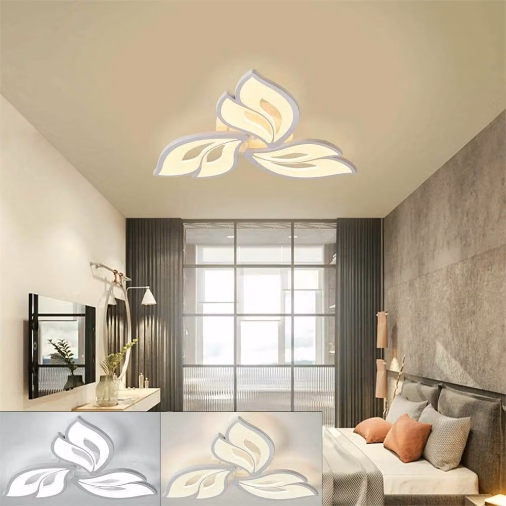 Nordara White Modern LED Ceiling Light with Remote Control and Dimmable Function – 4