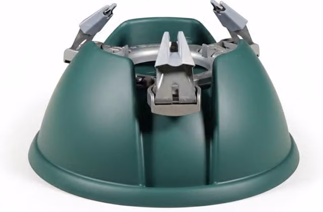 Pegdev Green Tabletop Christmas Tree Stand with 3 Metal Clasps and 1 Litre Water Tank – 1