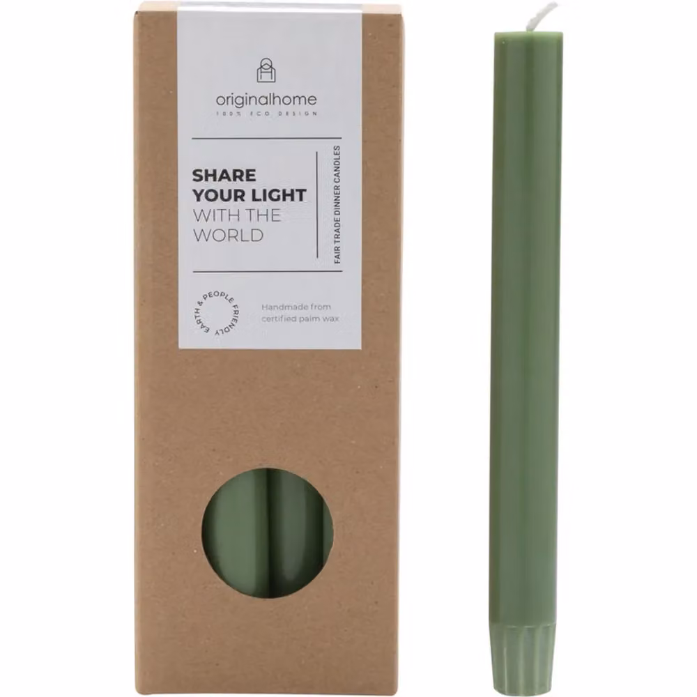 Originalhome Bright Green Candles, Pack of 10 – 2
