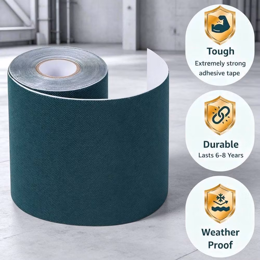 FLAVORA Self Adhesive Artificial Grass in Green, 10m – 4