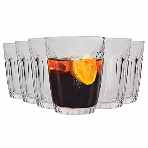 Duralex Provence Transparent Glass Tumblers, 130ml, Pack of 12
