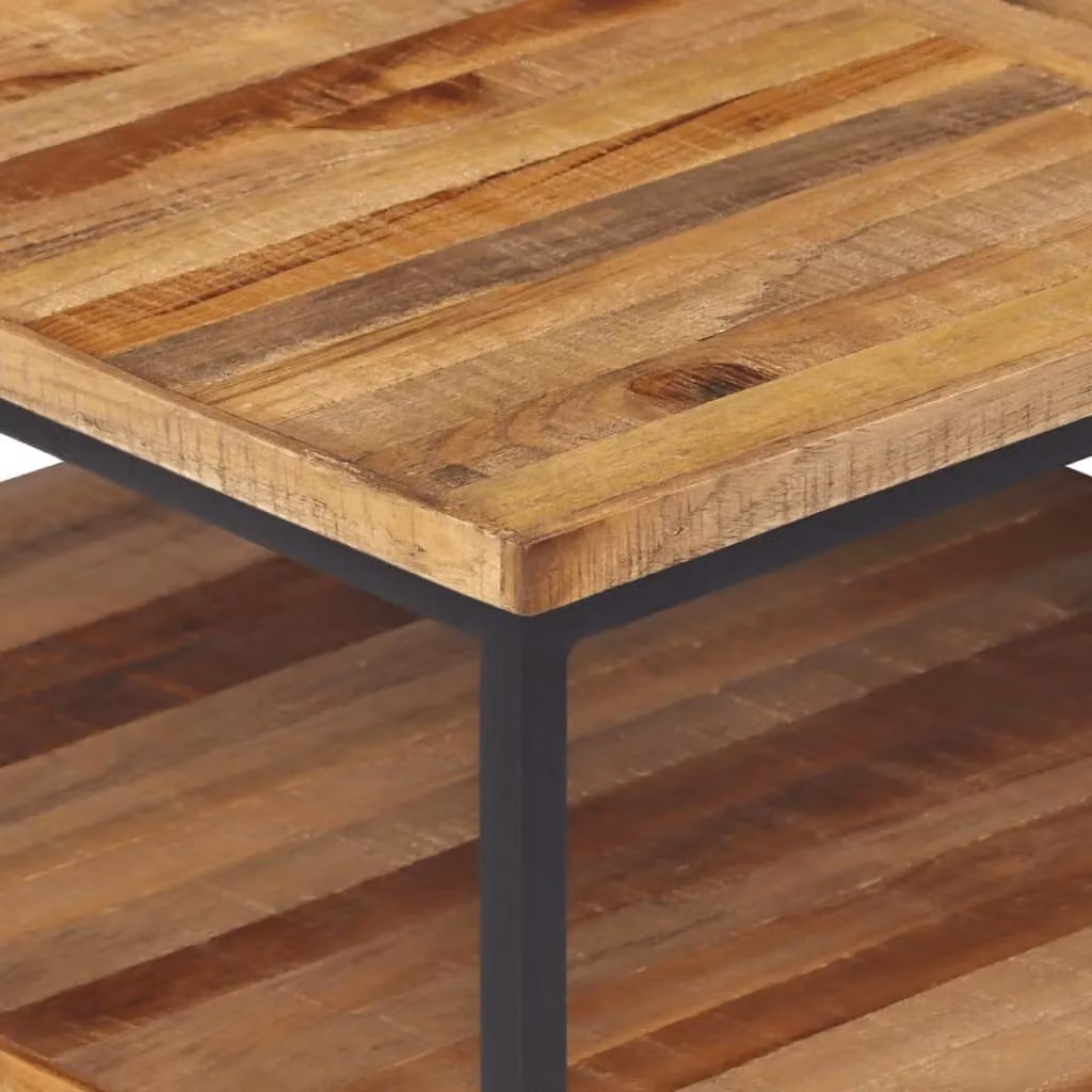 Berkfield Home Rectangular Coffee Table in Brown Solid Reclaimed Teak, W: 90 cm, D: 50 cm, H: 39 cm – 4