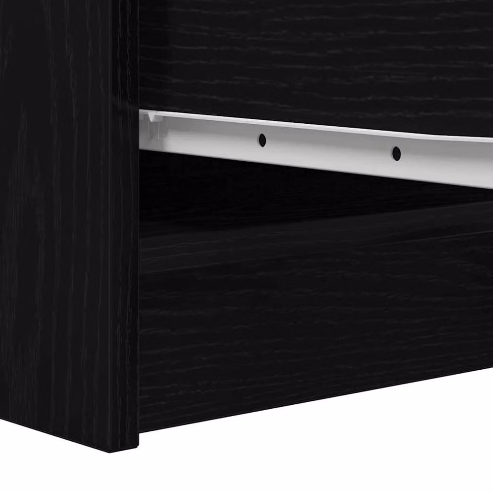Berkfield Home Black Oak Sideboard, W/D/H: 29.5 x 34 x 76 cm – 3