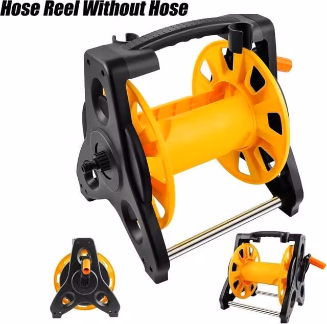 EONLION Freestanding Hose Reel Cart in Black – 1