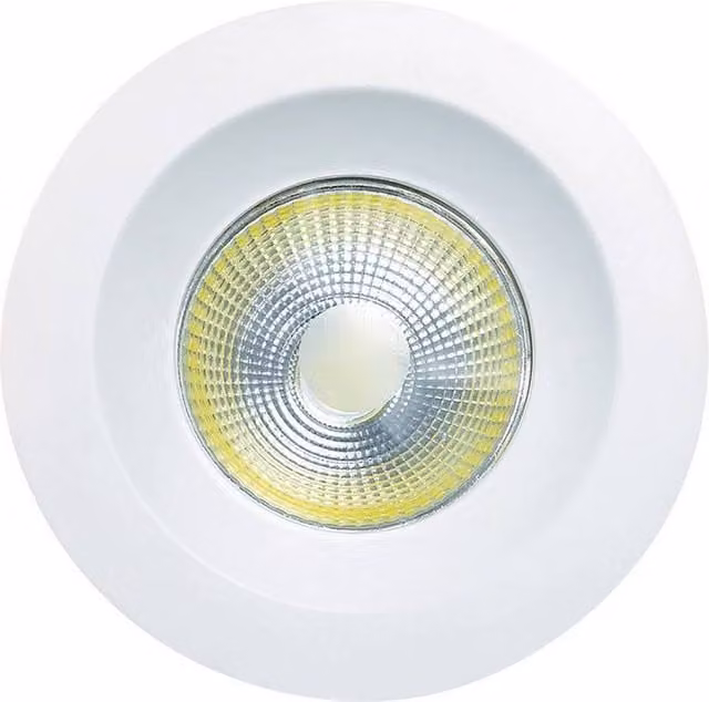 Netlighting Basico COB Recessed LED Downlight, White, 5W, 450lm, 4000K, Diameter: 9.5 cm – 1