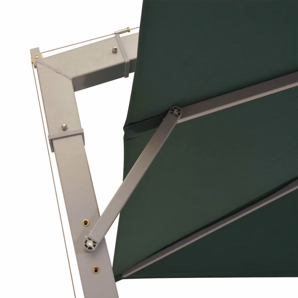 Berkfield Home Green Cantilever Hanging Parasol with Aluminium Pole, W/D/H: 300 x 300 x 300 cm – 2