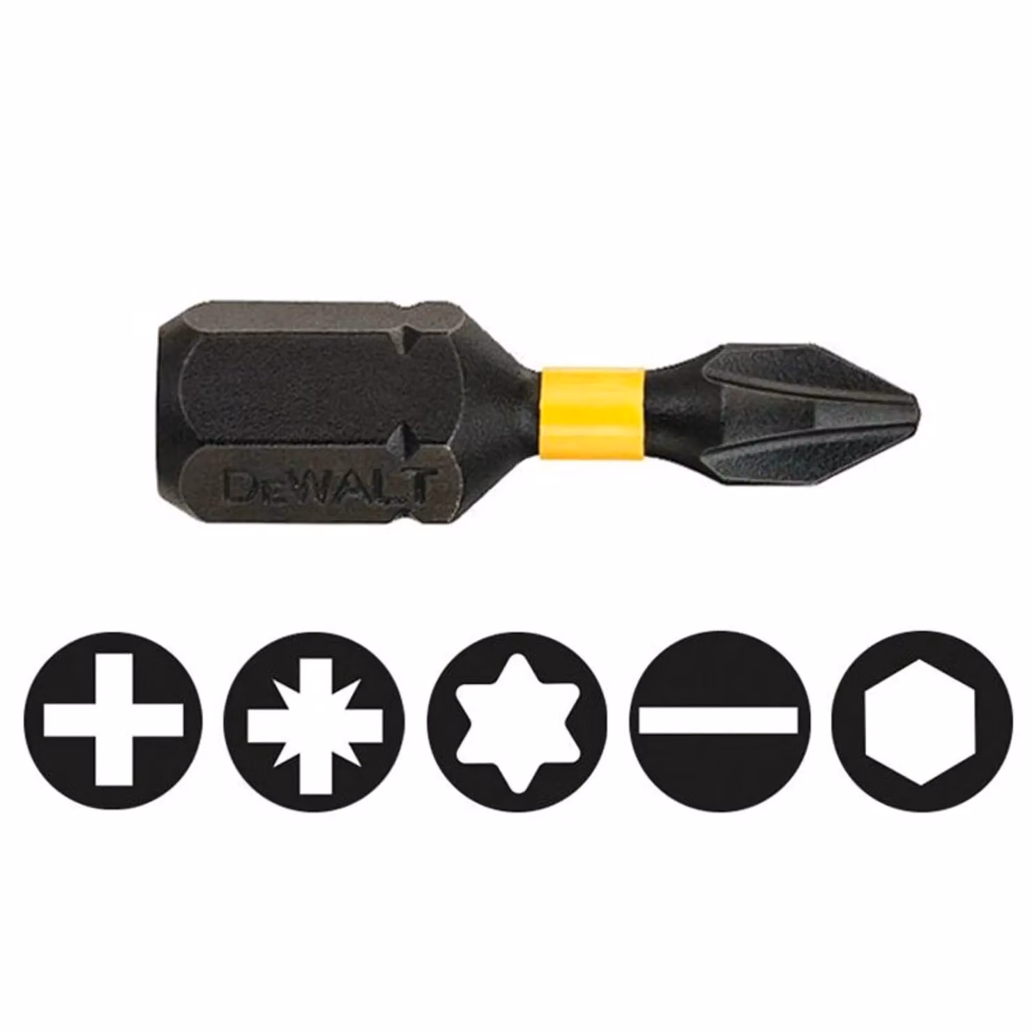 DeWalt Phillips Impact Torsion Screwdriver Bits in Black and Multicolour – 2
