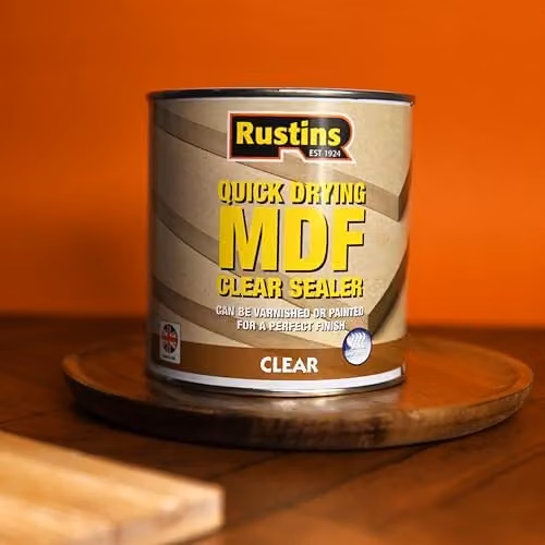 Rustins Quick Drying Water Based MDF Sealer, Transparent, 250ml – 4