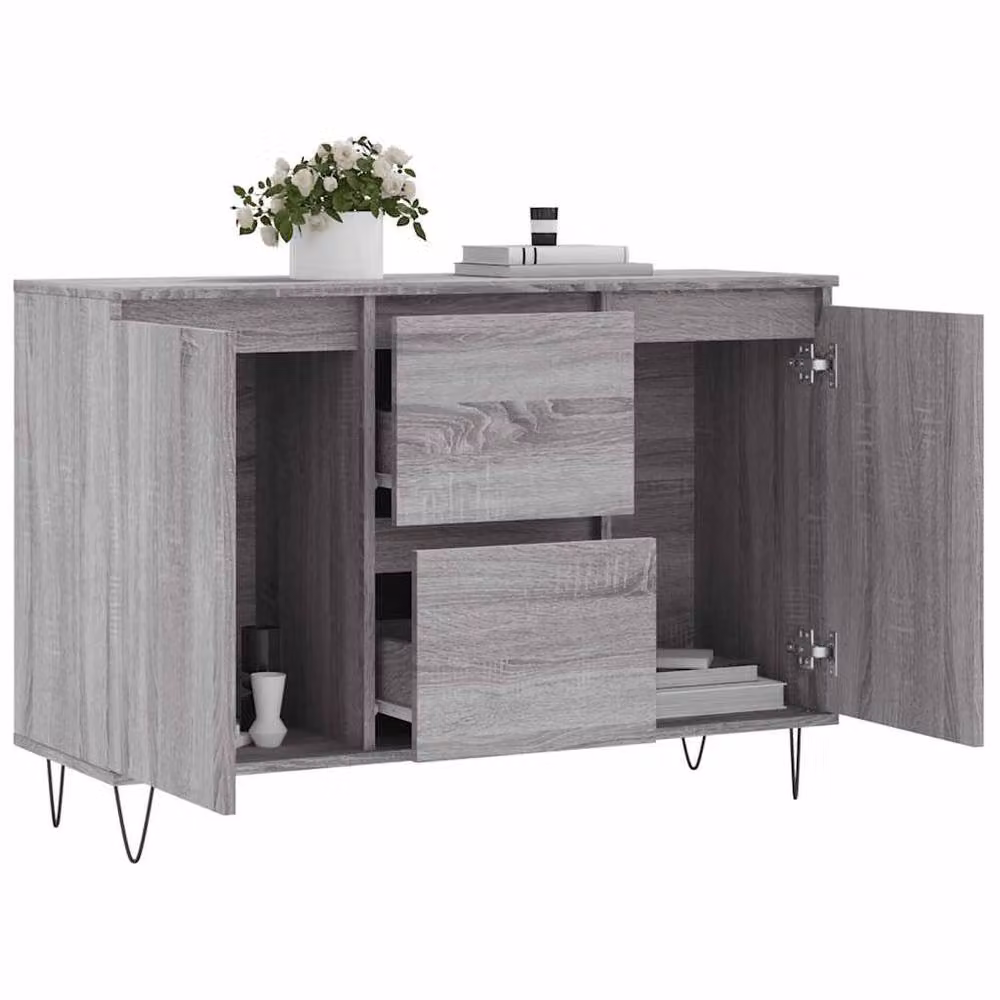 Berkfield Home Grey Sonoma Sideboard W/D/H: 104 x 35 x 70 cm – 3