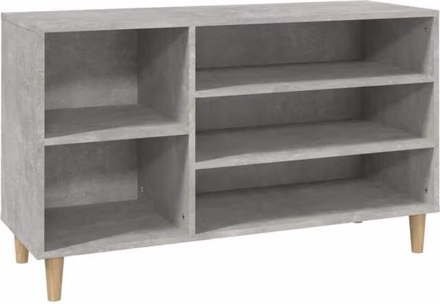 Berkfield Home Grey Shoe Cabinet with Integrated Seat, W/D/H: 102 x 36 x 60 cm