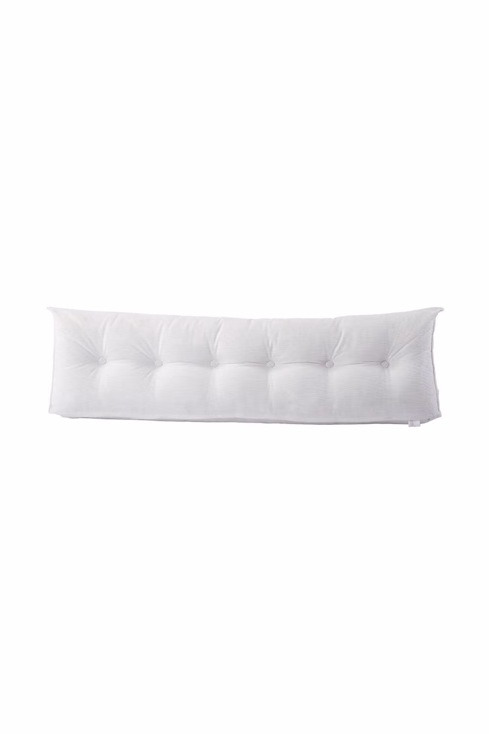 Living and Home White Corduroy Wedge Headboard Pillow with Removable Foam Cover, Large – 2