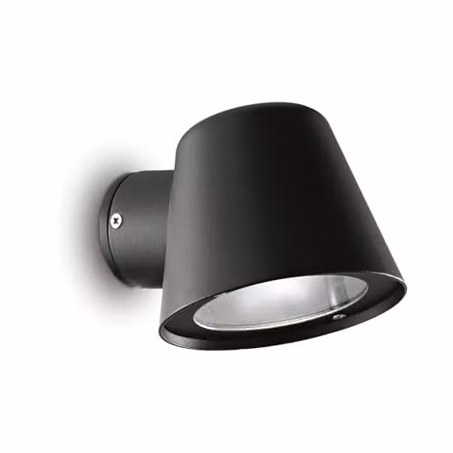 Netlighting Gas Modern Outdoor Wall Light, Black, IP43, GU10
