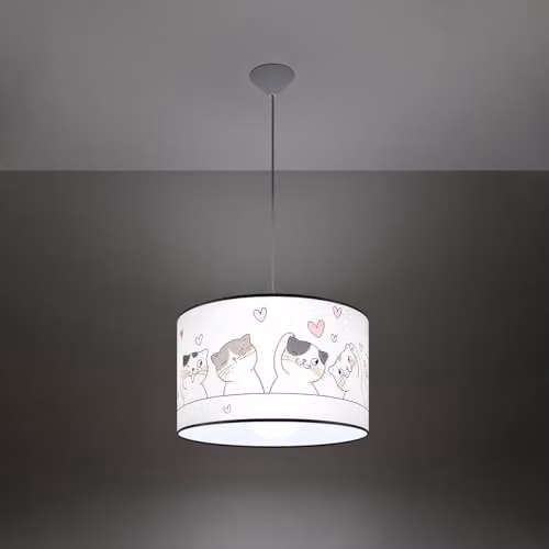 SOLLUX lighting CAT LED Pendant Lamp, Multicoloured, W/D/H: 40 x 40 x 95 cm – 2