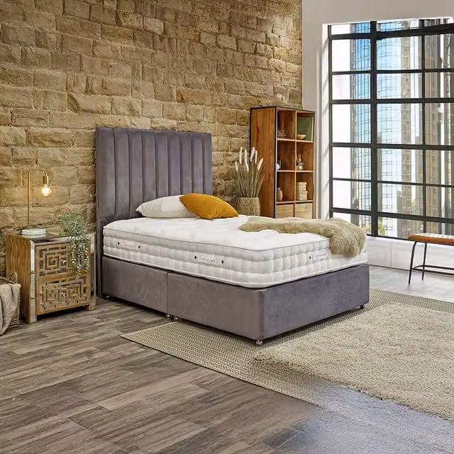 Wentworth Mercer Natural Pocket 2000 Mattress, White, W: 200 cm x D: 200 cm