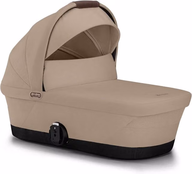 Cybex Gazelle S Carrycot in Almond Beige with Foam Padding