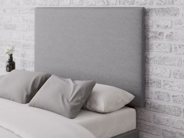 Aspire Store Garland Grey Velvet Upholstered Headboard, Width: 80 cm
