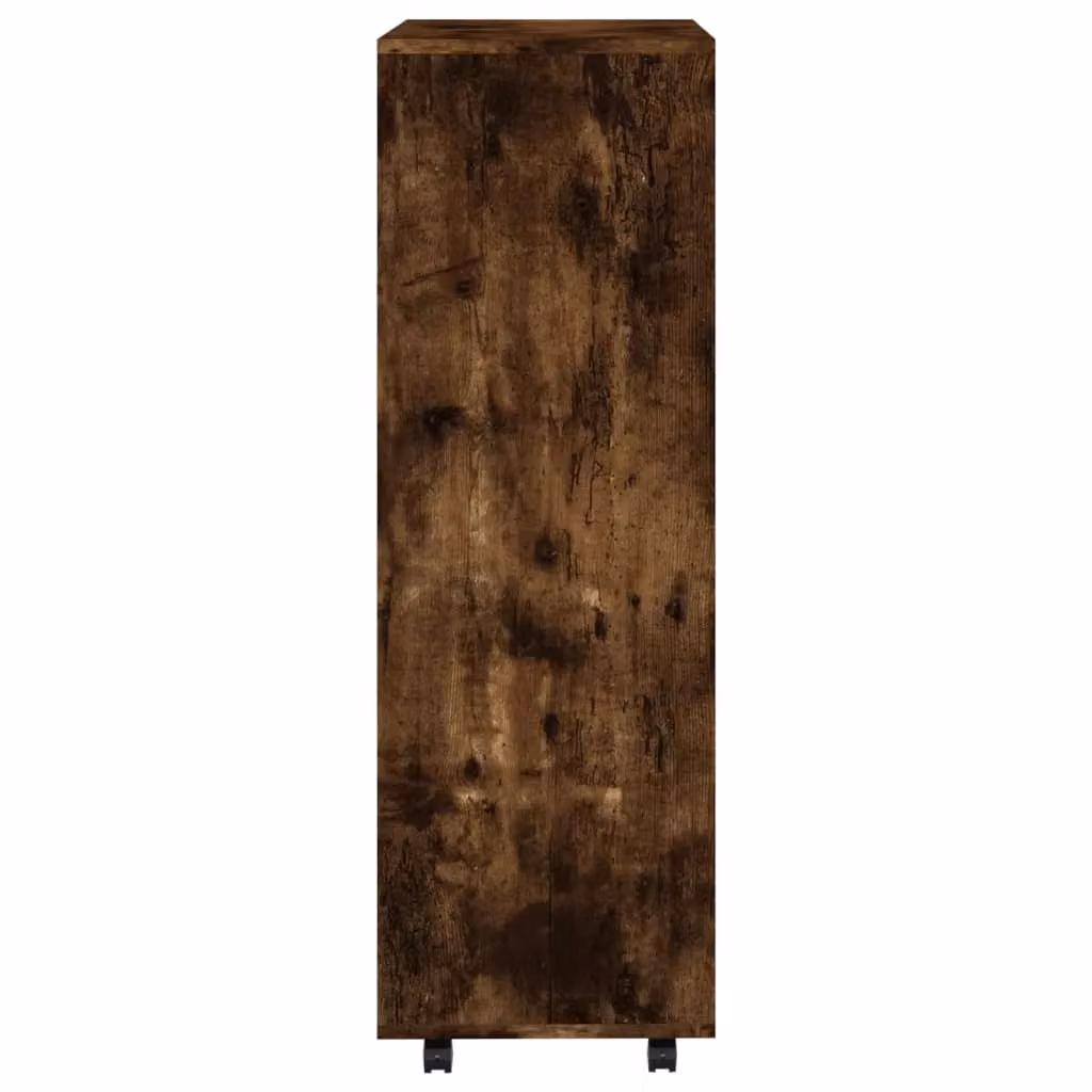 Berkfield Home Smoked Oak Wardrobe in Brown, W/D/H: 80 x 40 x 110 cm – 3