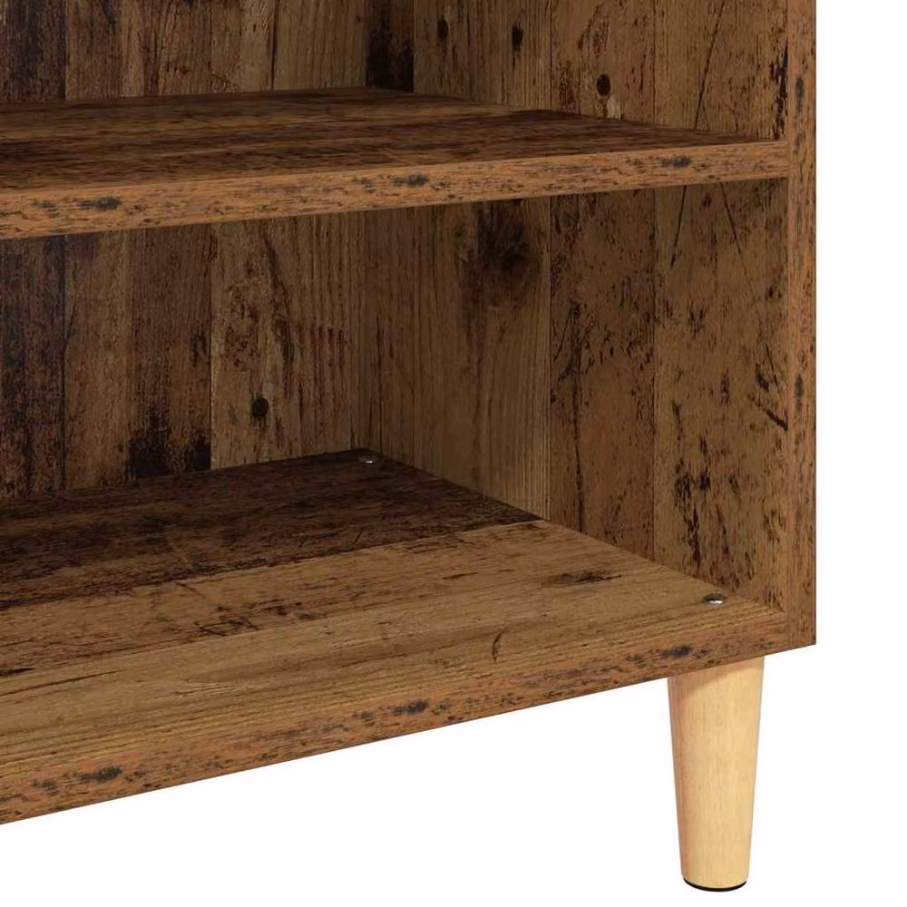 Berkfield Home Rustic Sideboard with Shelf in Brown, W/D/H: 57 x 35 x 90 cm – 5