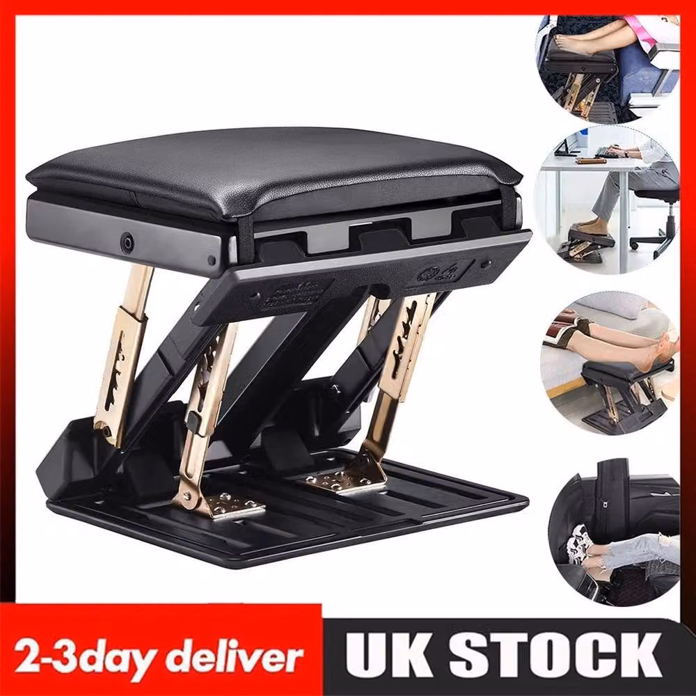 SPETLEK Black Office Footrest Stool for Home and Office – 5