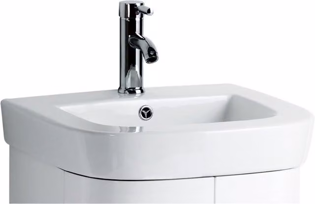 Maison by Premier White Ceramic Square Basin W: 50 cm, D: 45 cm, H: 19 cm
