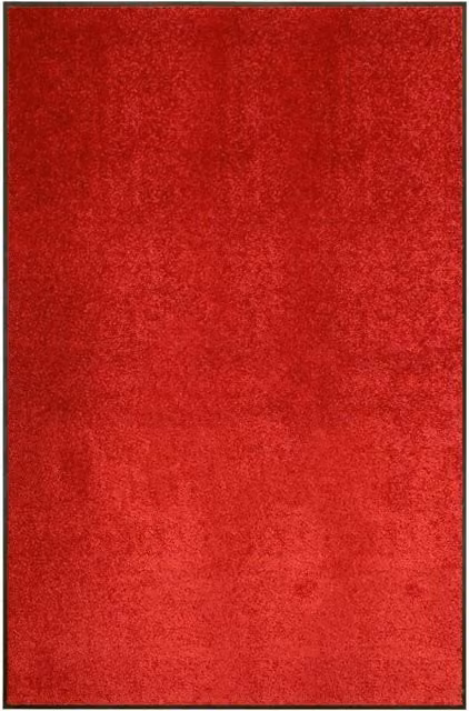 Berkfield Home Washable Non-Slip Red Doormat, W: 120 cm, D: 180 cm – 1