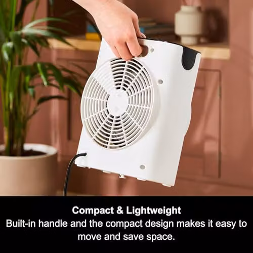 Morphy Richards HeatFlux 2kW Upright Fan Heater with Remote Control and Thermostat, White – 5