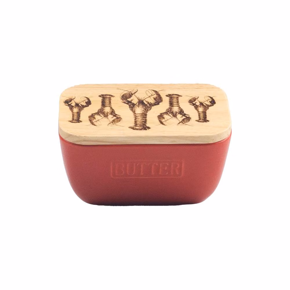 Selbrae House Red Ceramic Lobster Butter Dish – 2