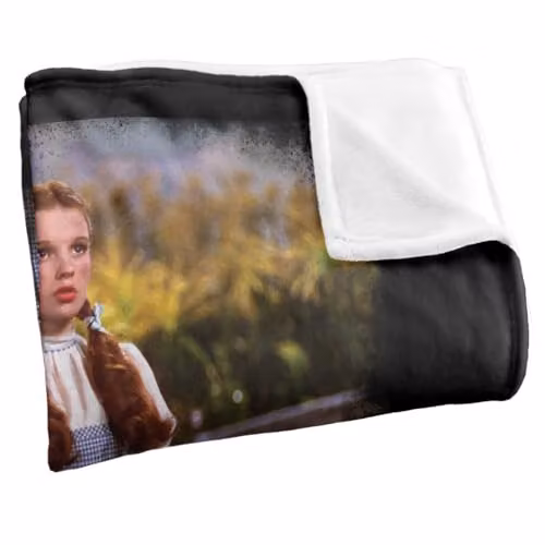 LOGOVISION The Wizard Of Oz Not In Kansas Anymore Corn Field Super Soft Fleece Throw Blanket, Multicolour, W: 91 cm, D: 147 cm – 2