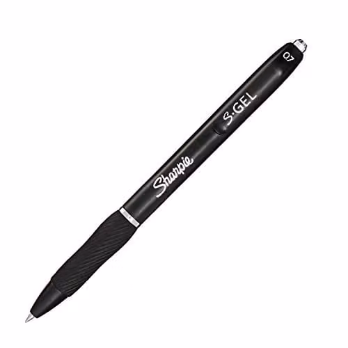 Sharpie S-Gel Medium Point Gel Pens with Black Ink, 3 Pack – 8