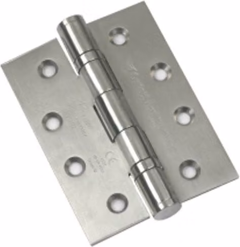 Unifix AI/HI3002-SSS Stainless Steel Ball Bearing Hinge in Silver, 102 x 76 mm
