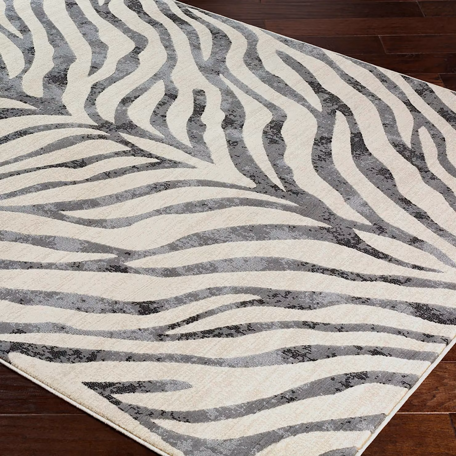 Livabliss Boho Zebra Animal Print Rug in Grey, Beige and Yellow, W/D/H: 120 x 170 cm – 5