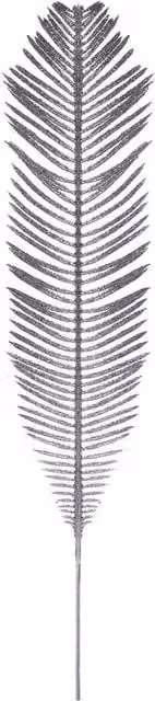 VFM e-Store Silver Glitter Fern Christmas Tree Ornament, 58 cm – 1