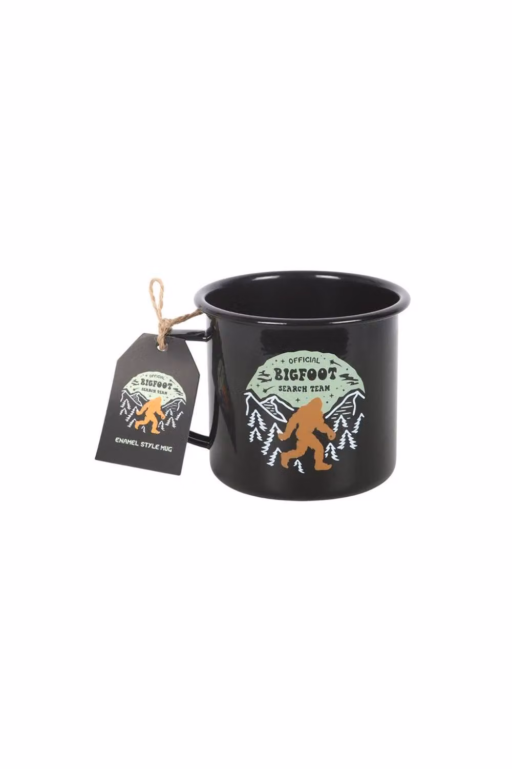 KDMD Bigfoot Search Team Enamel Mug, 450ml, Black – 2