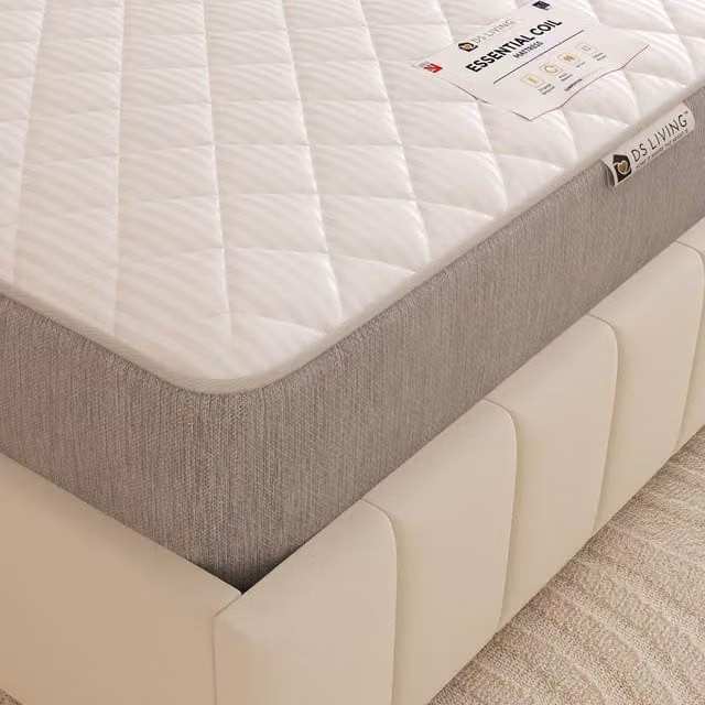 DS Living EasyRest Small Single Medium Soft Bonell Spring Essentials Mattress in Grey