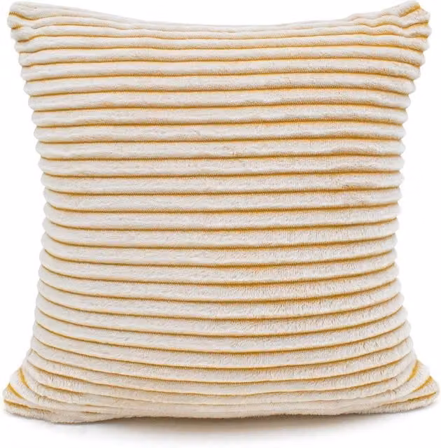 Velosso Soft Snug Deluxe Checked Cord Cushion in Yellow