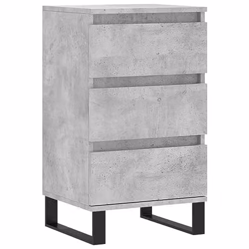 vidaXL Modern Sideboard in Grey, W/D/H: 40 x 35 x 70 cm