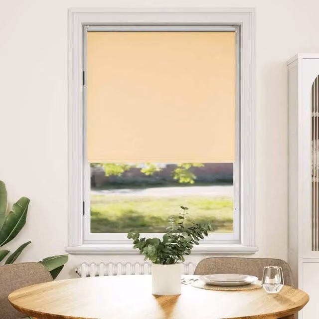 Berkfield Home Thermal Insulating Blackout Roller Blind, Beige, W: 100 cm, H: 175 cm