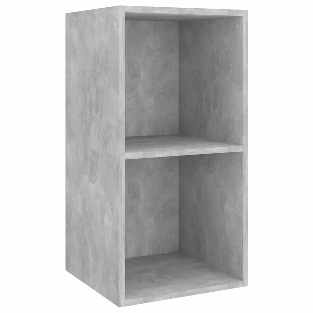 Berkfield Home Set of 4 Wall-mounted TV Cabinets in Concrete Grey Matt MDF – 3