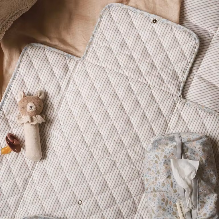 Avery Row Nature Trail Foldable Travel Baby Changing Mat in Cotton
