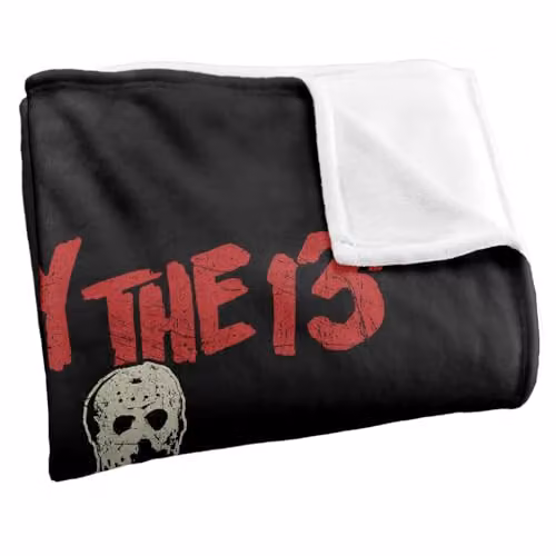 Warner Bros. Friday The 13th Chchch Ahahah Super Soft Fleece Throw Blanket, Multicolour, W: 91 cm, D: 147 cm – 2