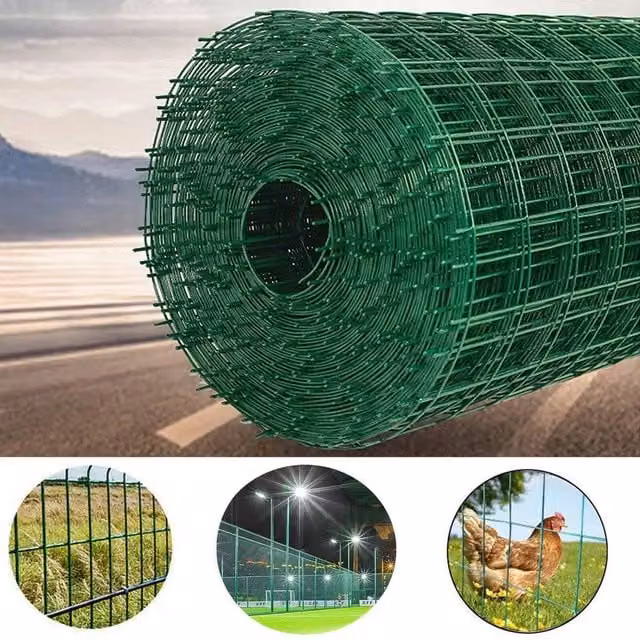 NESTLUNE Green PVC Coated Hot Dipped Galvanised Steel Wire Fence – 1