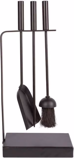 Havendro 4-Piece Goodwood Fireside Companion Set for Indoor Wood Burners, Black – 1