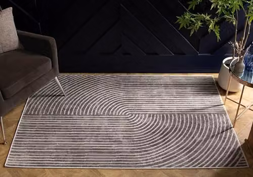 Arthouse Muse Zen Grey Abstract Modern Indoor Rug, W: 200 cm, D: 290 cm – 2