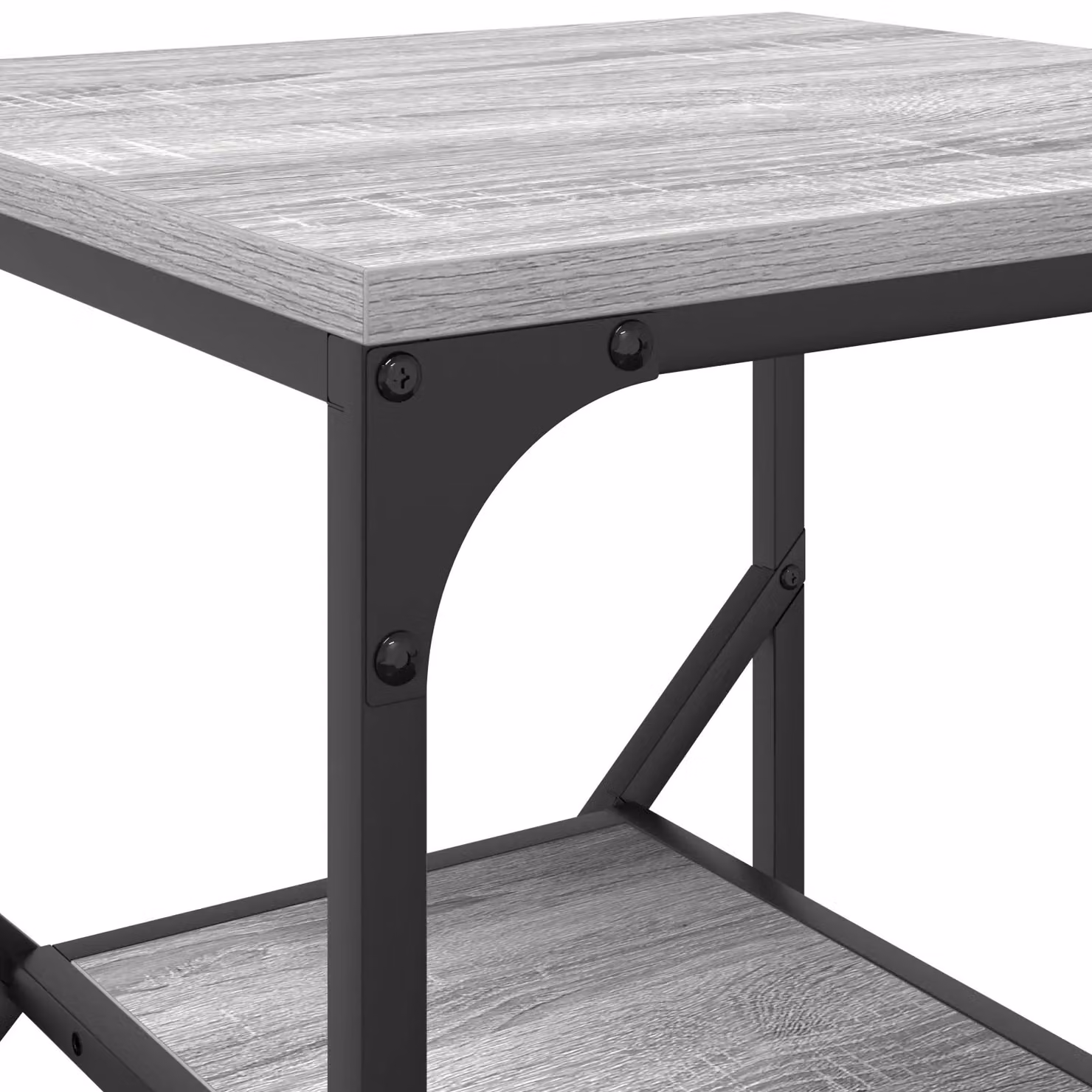 Berkfield Home Sonoma Grey Engineered Wood Compact Rectangular Bedside Table – 4