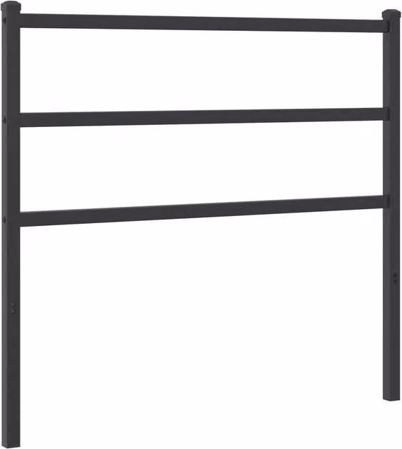Berkfield Home Classic Metal Headboard in Black, Width: 100 cm – 1