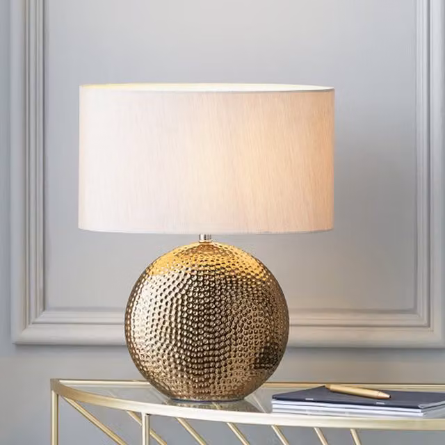 Pacific Lifestyle Ceramic Table Lamp in Bronze and Gold
