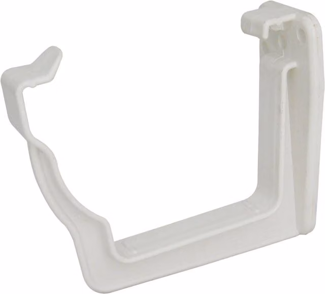 FloPlast Niagara Fascia Bracket in White and Grey, W/D/H: 105.0 x 10.5 x 43.0 mm